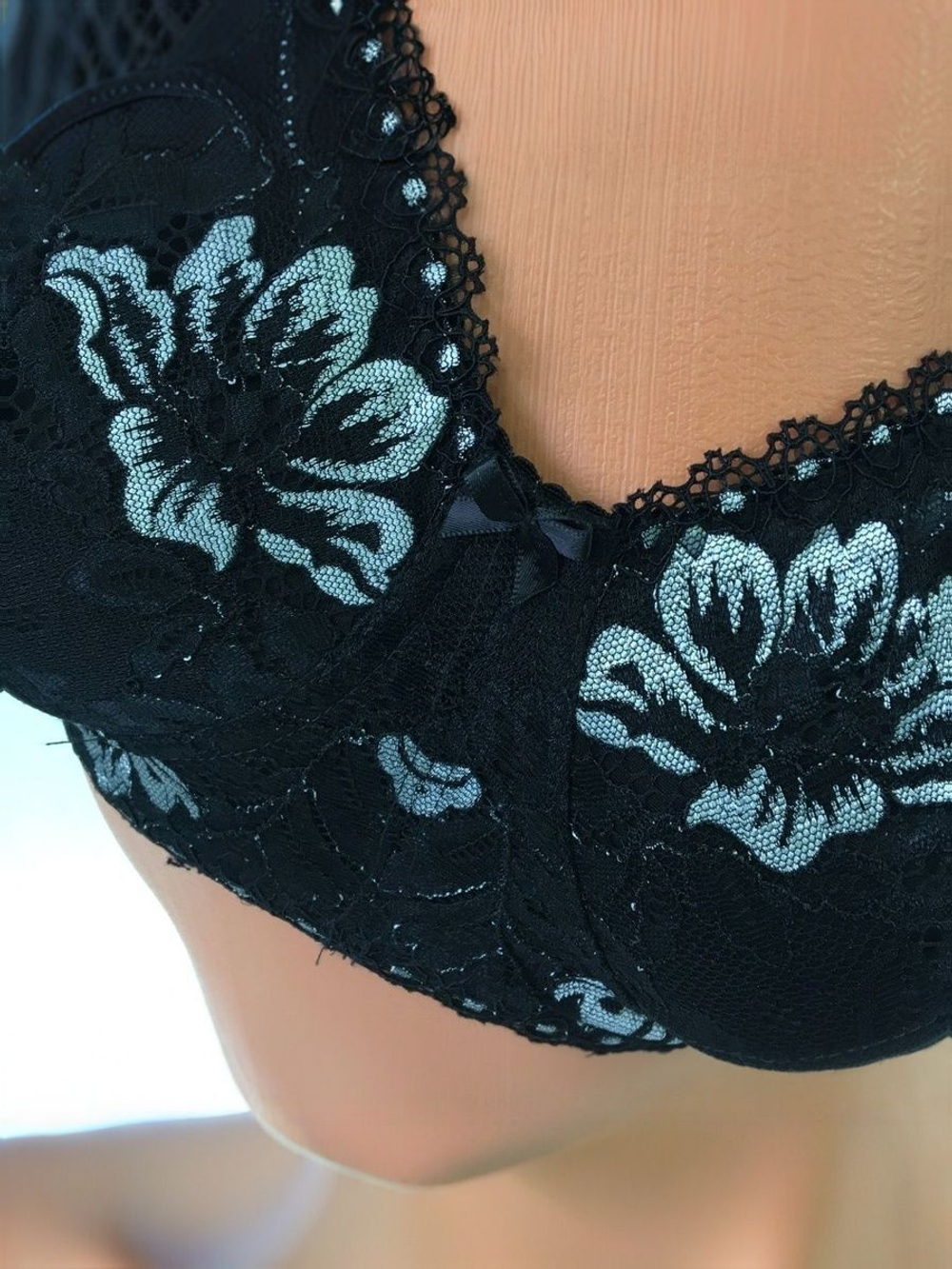 Бюстгальтер ортопедический для фиксации экзопротеза после мастэктомии 85D черный