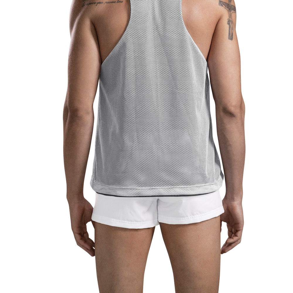 Мужская майка двусторонняя (белый, темно-синий) Clever FIT TANK-TOP 168001