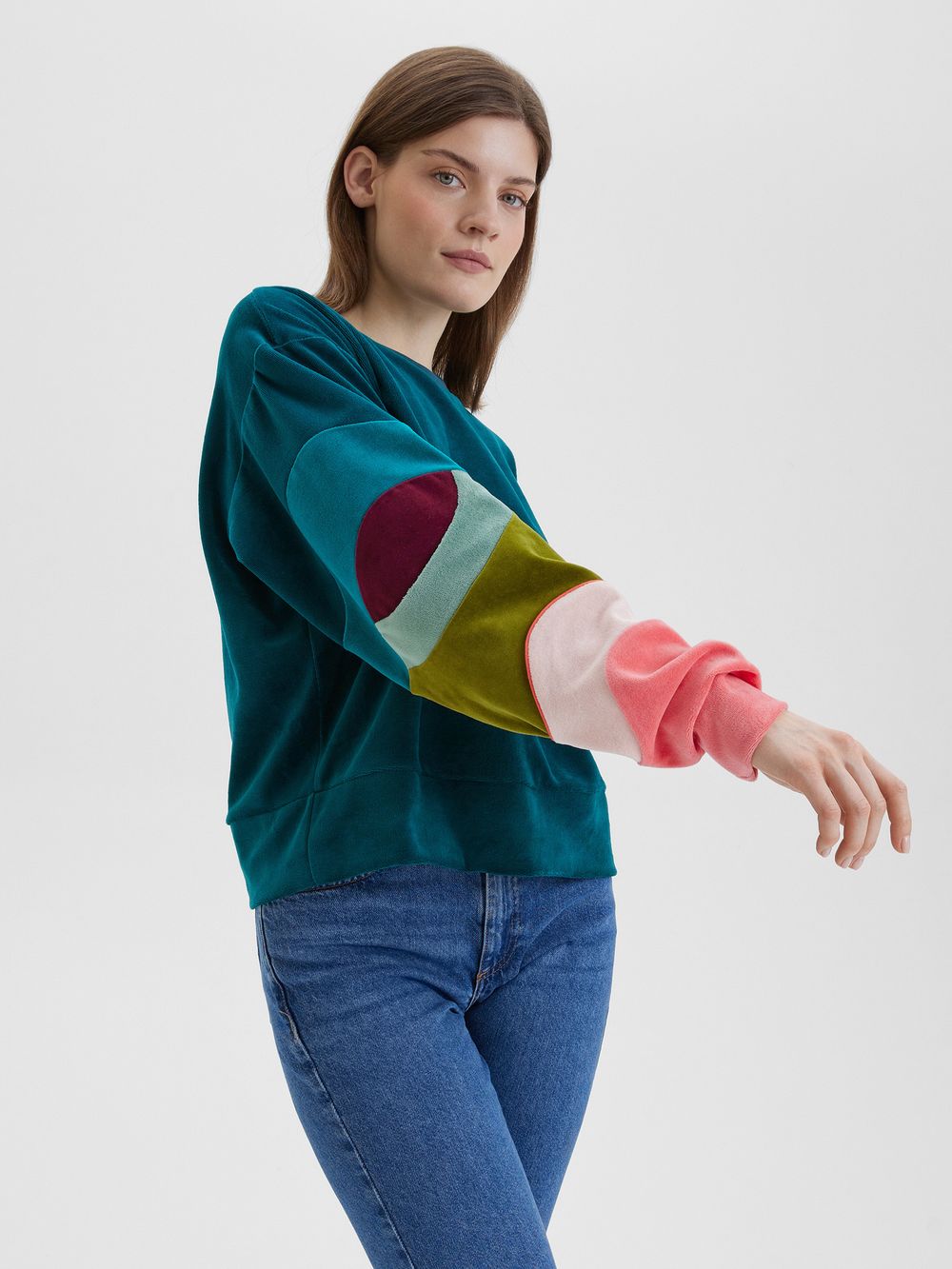 Свитшот "Бабочка"  изумруд