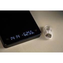 Весы кофейные портативные черные 0,1-3000гр 13*15 см h2 см USB зарядка P.L. Barbossa