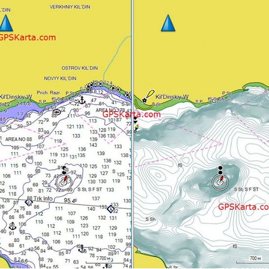 Белое и Баренцево море Garmin BlueChart G3 HXEU068R карта глубин 2021.5 (23.00)