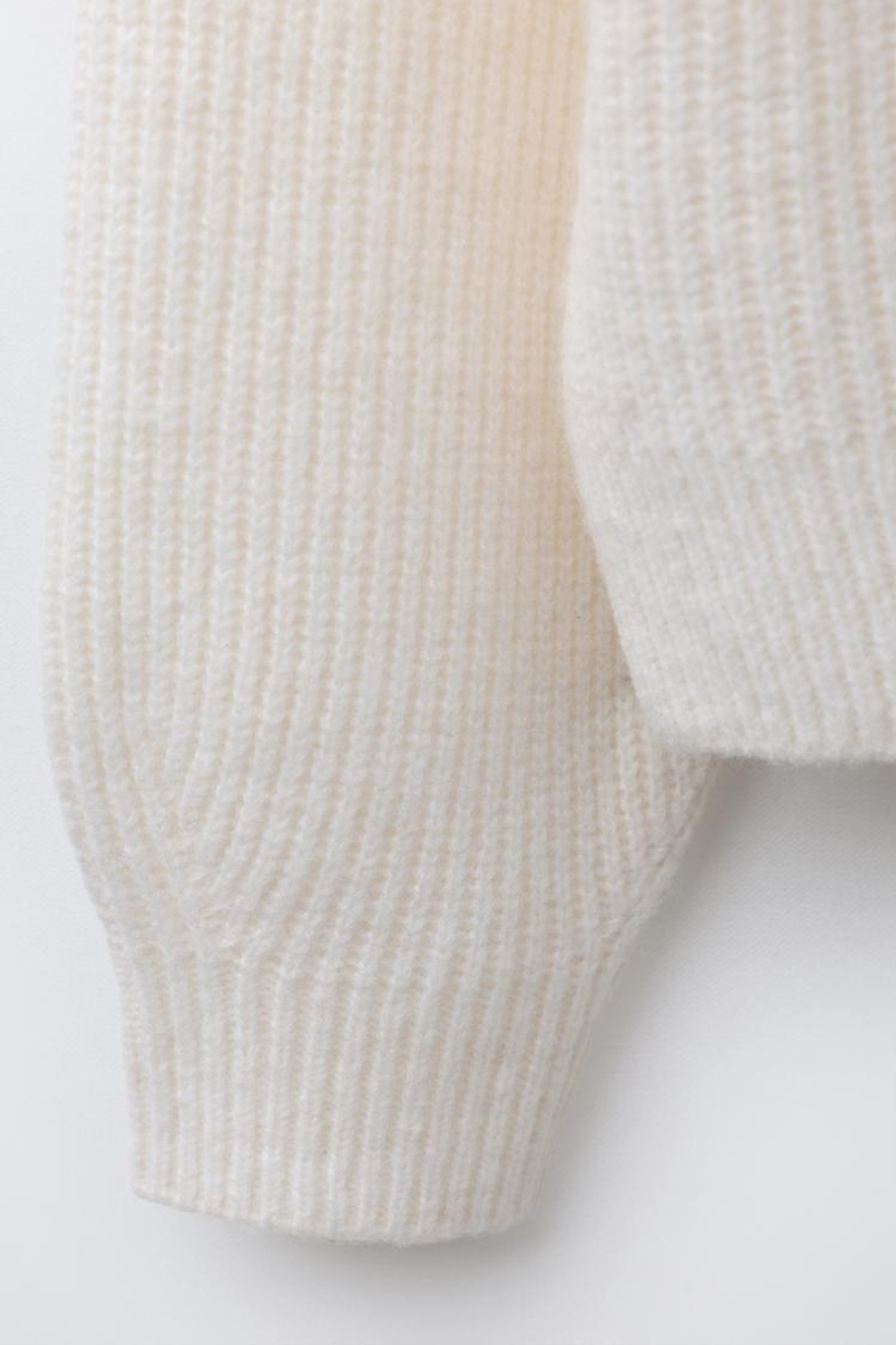 ZARA СВИТЕР В РУБЧИК, ЭКРЮ