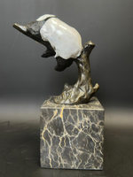 Бронзовая скульптура «Панда на ветке»