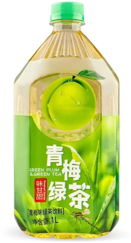 Чай Холодный Зеленый со вкусом Зеленой Сливы Woerwang 1л - пэт