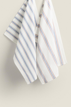 ZARA HOME ПОЛОТЕНЦЕ 2ШТ,  БЕЛЫЙ