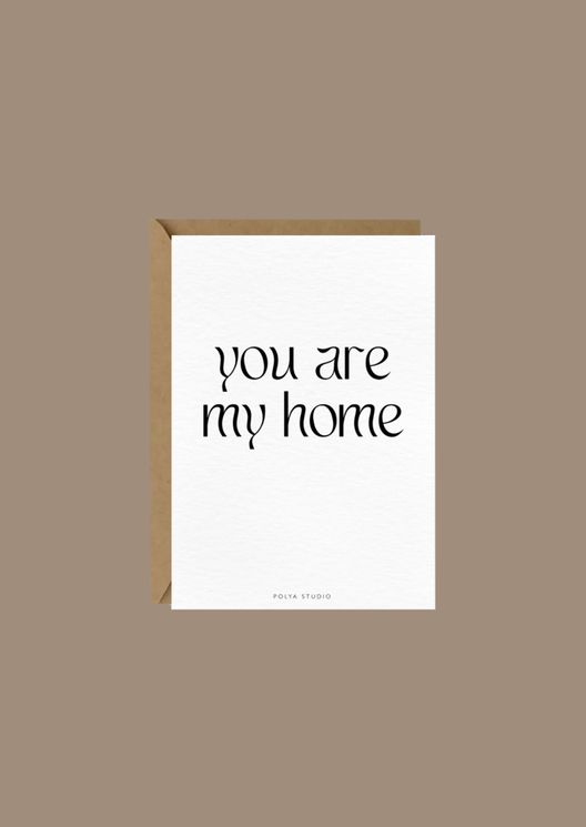 Открытка MY HOME / Polya Studio