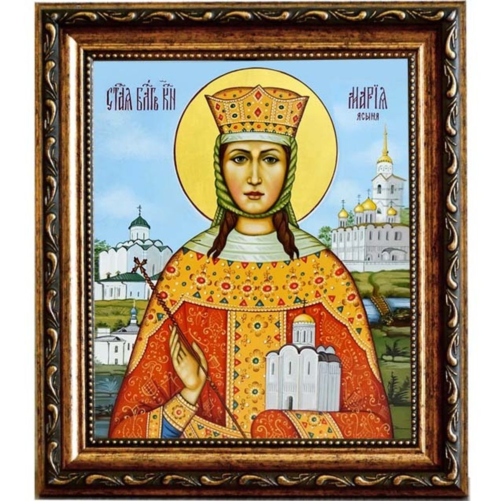 Мария Ясыня, Великая княгиня Владимирская. Икона на холсте.