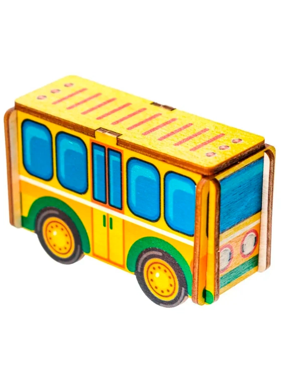 Деревянный конструктор Автобус