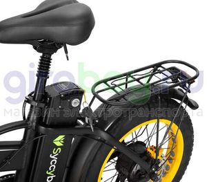 Электровелосипед Syccyba F10 Pro (48V/20Ah) - Жёлтый обод фото №7