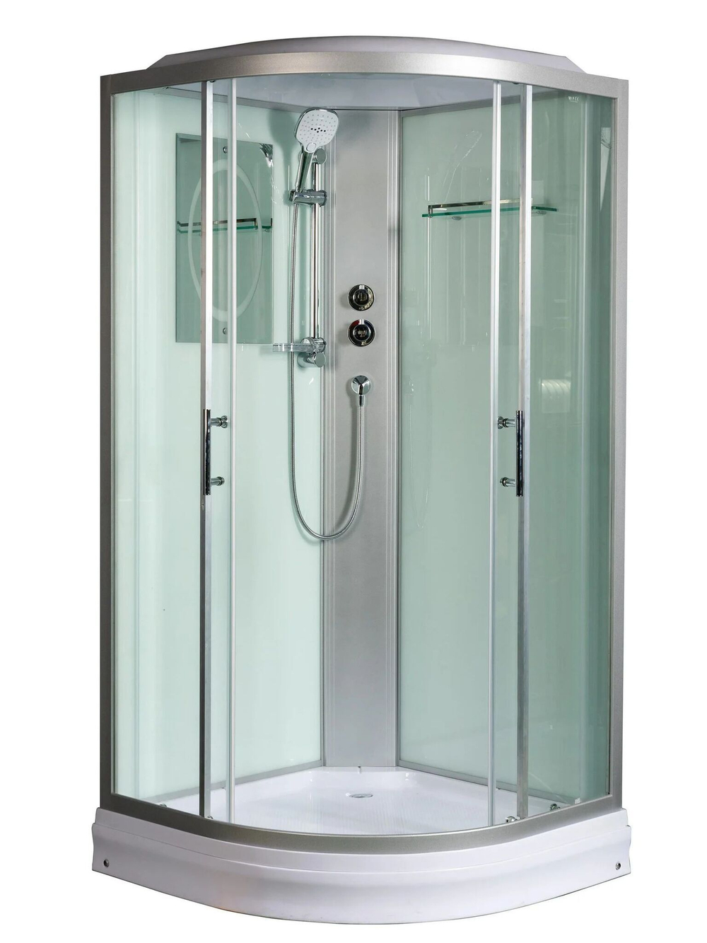 Душевая кабина WeltWasser  WW500 WERRA 802 80х80 см,  прозрачное стекло, поддон низкий, крыша