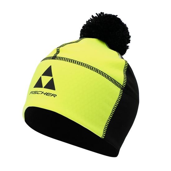 Шапка FISCHER Softshell, (черно-лимонная)