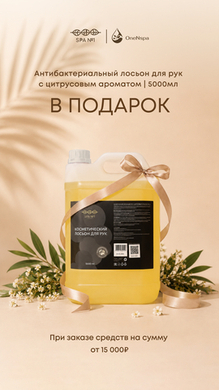 Антибактериальный лосьон для рук с цитрусовым ароматом | 5000мл - в подарок!
