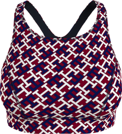 Теннисный бюстгальтер Tommy Hilfiger Mid Intensity AOP Racer Bra - Multikolor