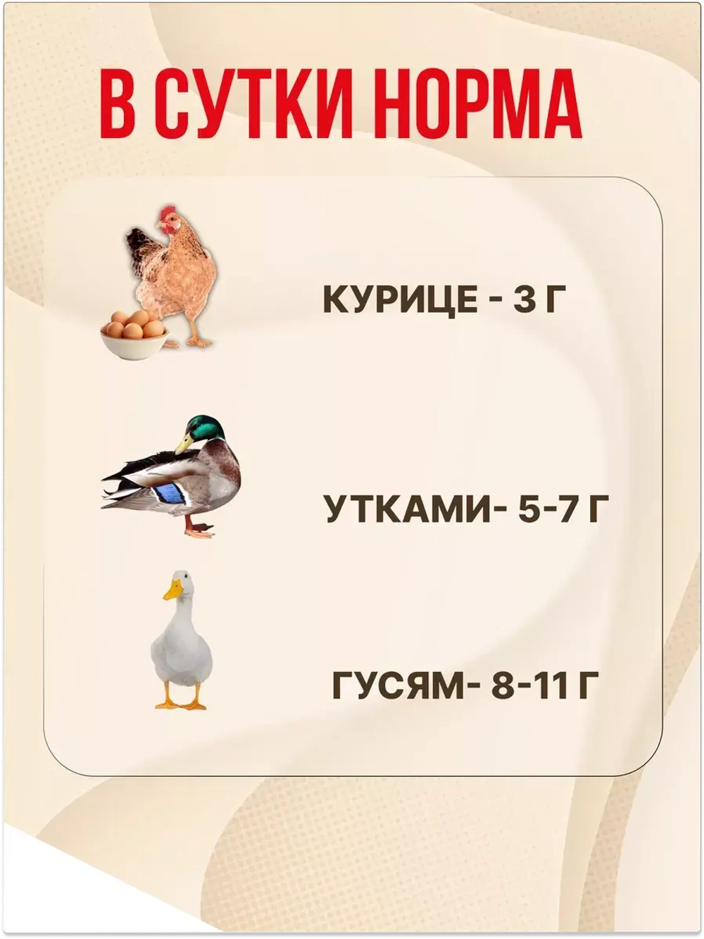 Крепковит для кур,уток,гусей 900г *5шт