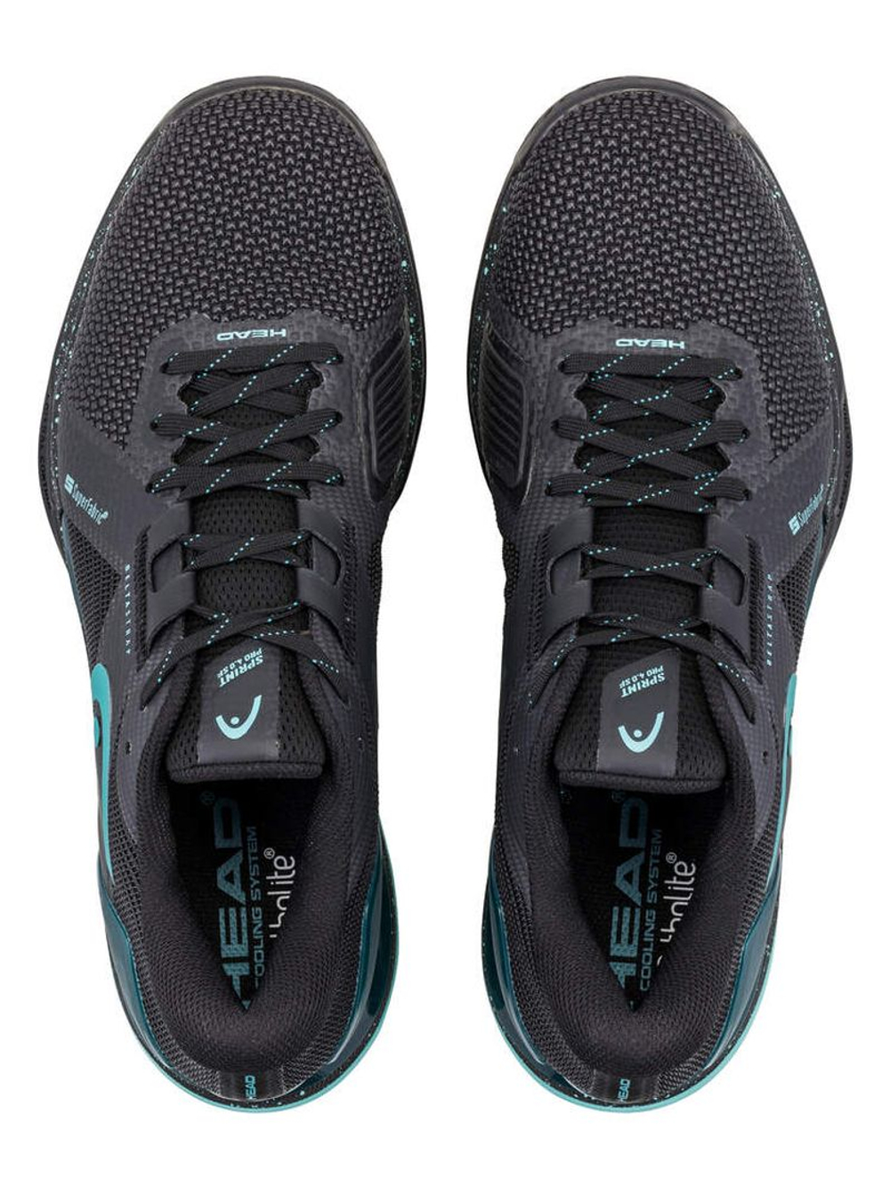 Мужские теннисные кроссовки Head Sprint Pro 4.0 SF - black/teal