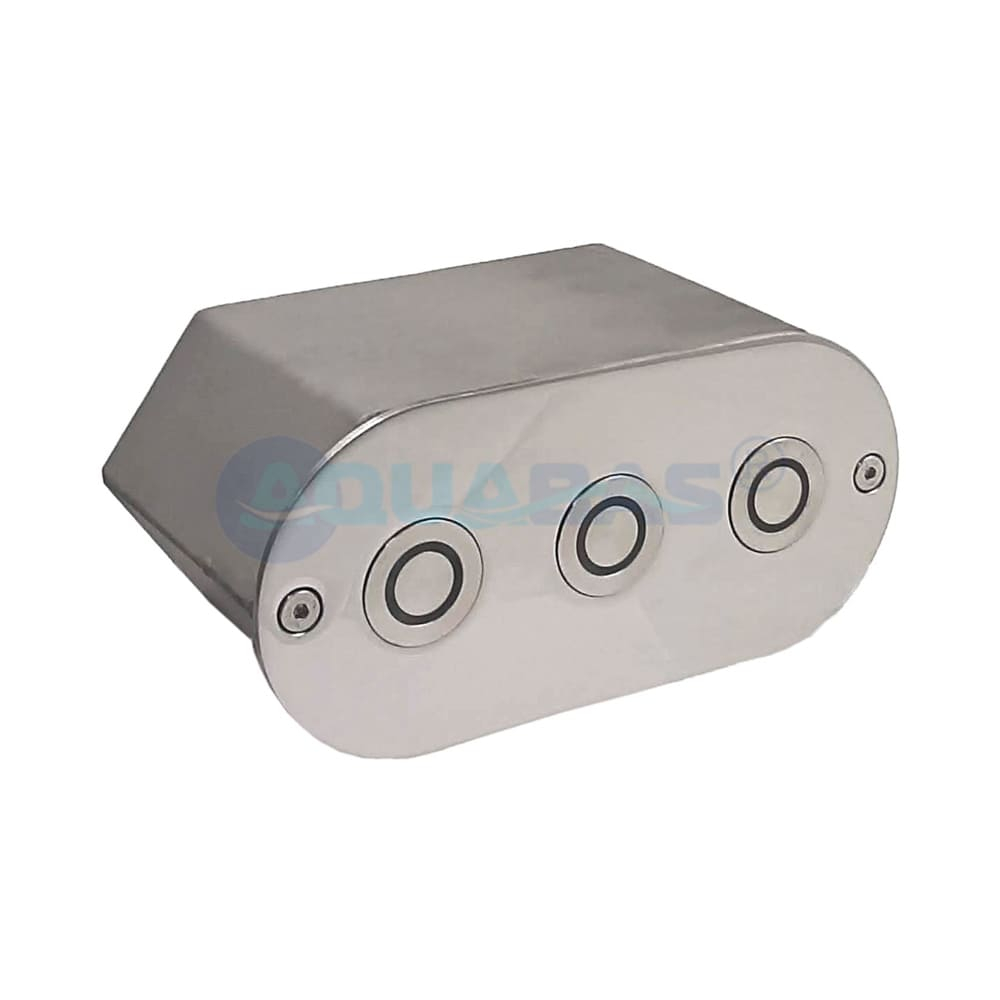 АД.02.3/1 Адаптер для трех сенсорных пьезокнопок ПК.01 плитка, AISI-316