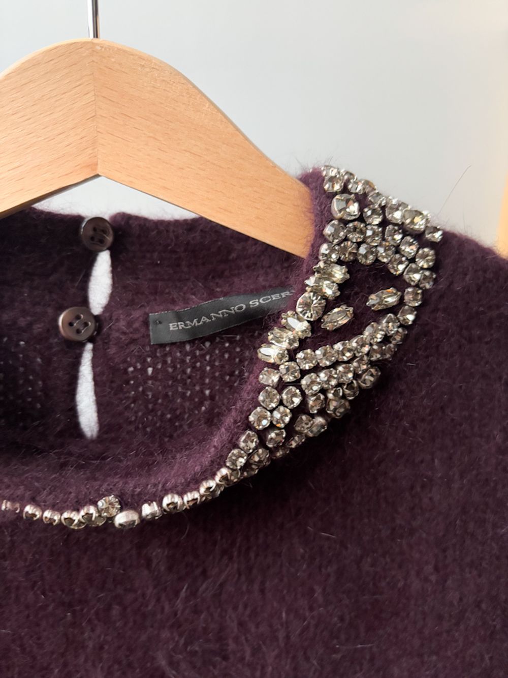 Шерстяной джемпер с ангорой Ermanno Scervino, 140