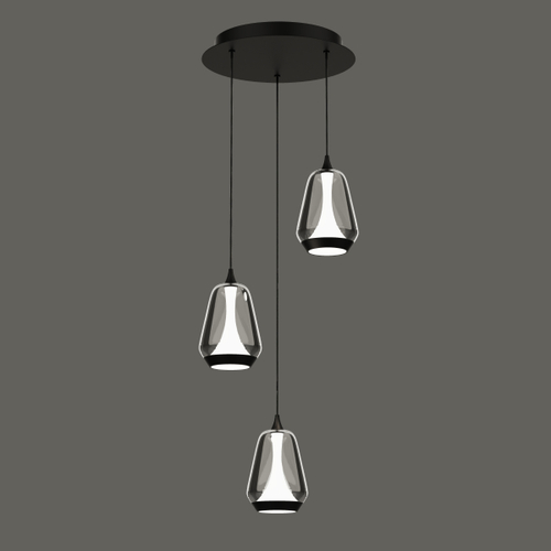 Подвесной светильник MD24001011-3A black/smoky