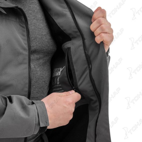 Костюм мембранный BERG графит 10/10К р.4XL (T-KSB-4XL-58/182-GR) Helios