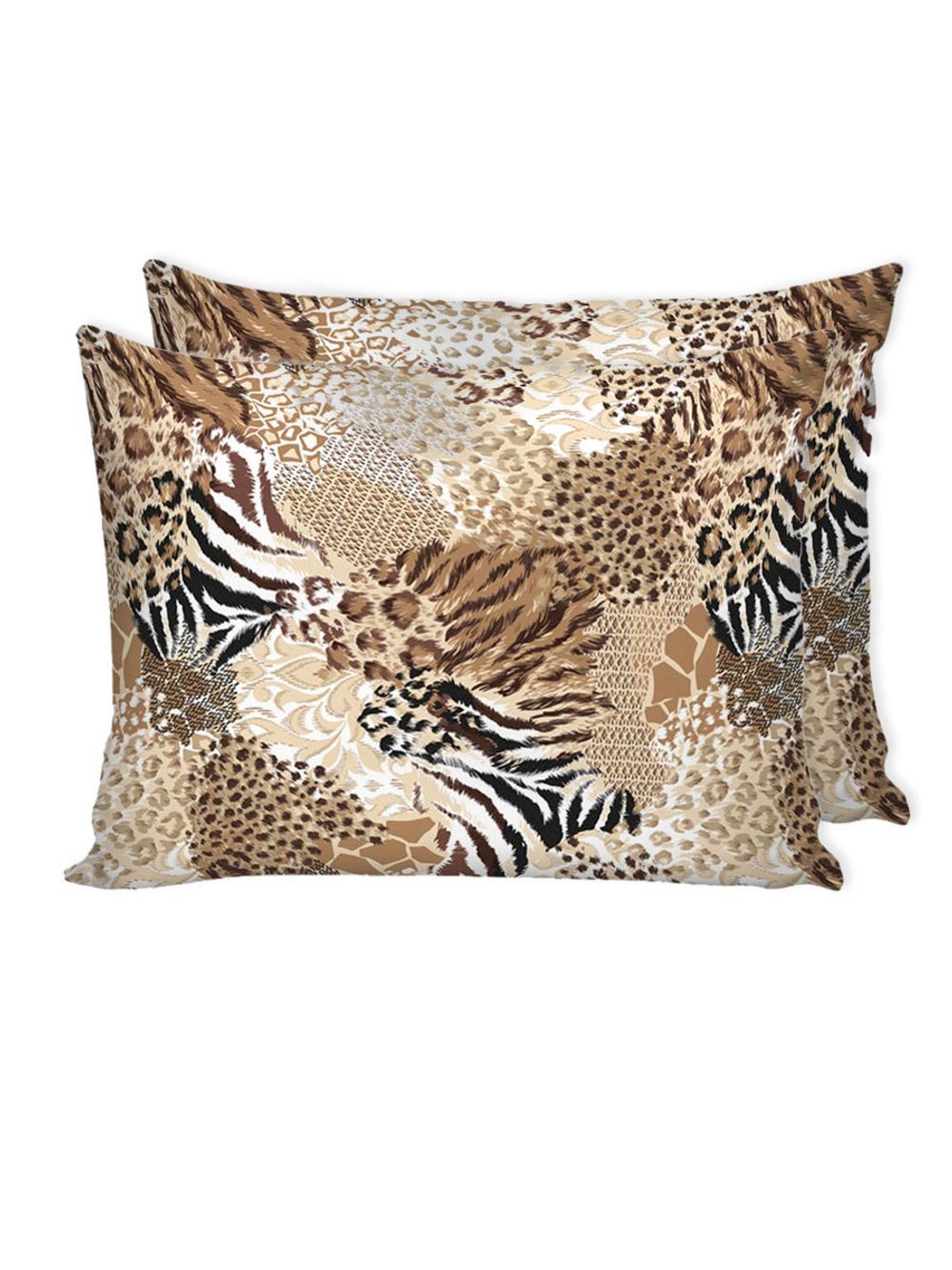 Постельное белье Сказка "Сафари" евро Наволочка 50х70 см 2 шт Простынь 240х215 см Пододеяльник 200х215 см, перкаль