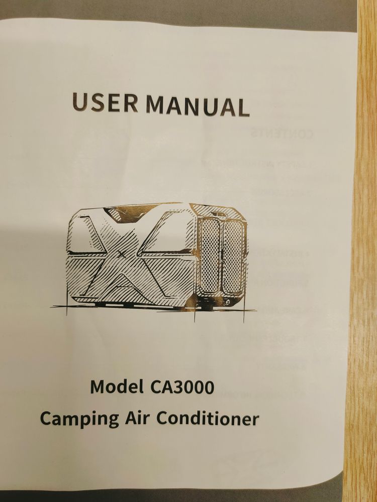 Портативный кондиционер для кемпинга CA3000 700 Вт (24/230V)