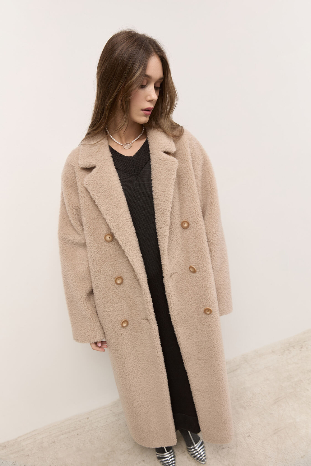 Шуба двубортная