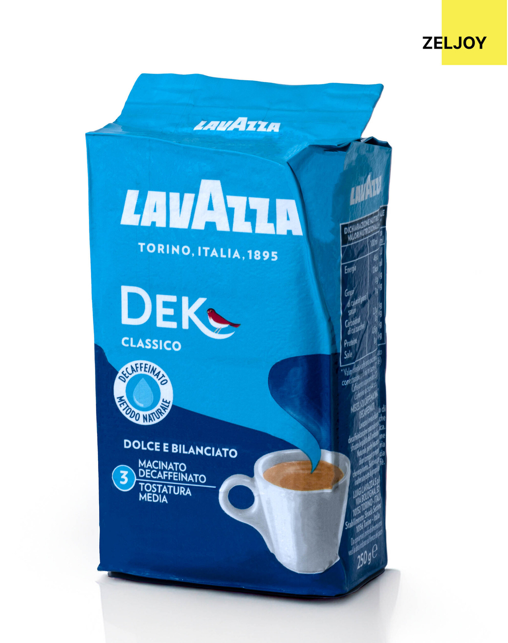 Кофе Lavazza CAFFE DECAFFEINATO 250 гр. (в/у) молотый
