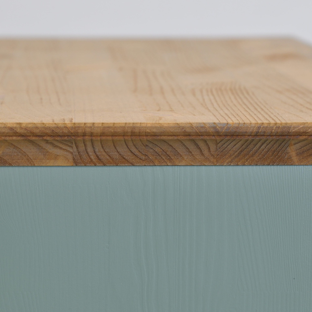 Обувница для прихожей, 87х21х97, Неаполь, тумба для обуви в прихожую, 2 двери 1 ящик, сосна, зеленый эвкалипт, Dipriz