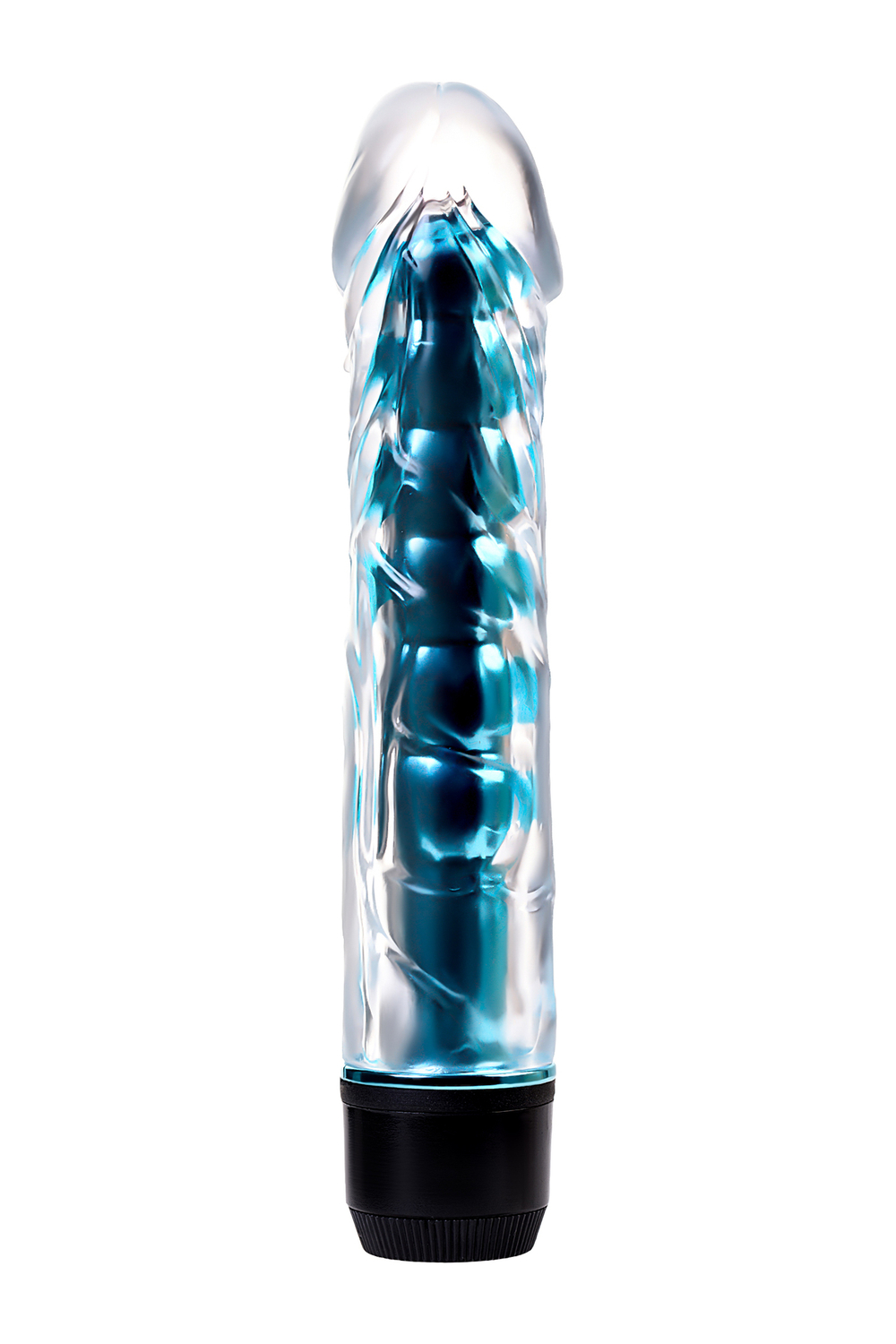 Вибратор Toyfa Trio Vibe голубой 18 см