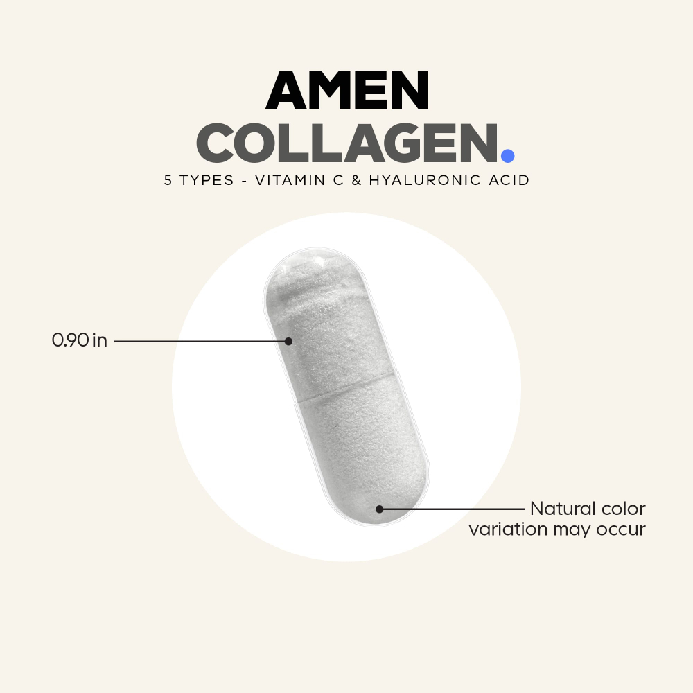 Codeage, Amen, коллаген, 90 растительных капсул