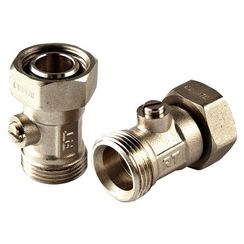 Клапаны Royal Thermo запорные нижнего подключения прямые раздельные 3/4х3/4ЕК (упак_2шт)