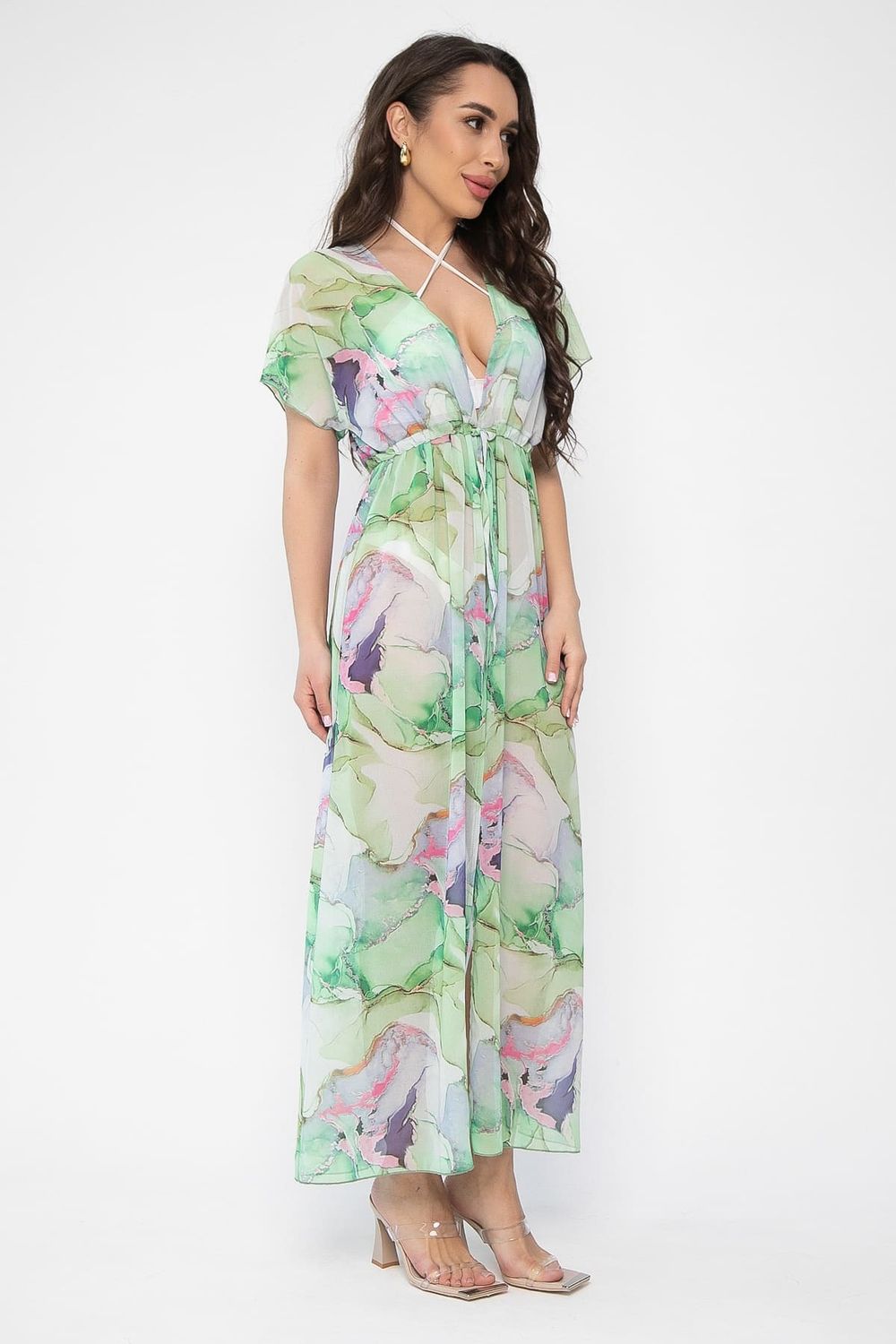 Парео (платье) Изольда (зеленое) П13601-9М LT Collection