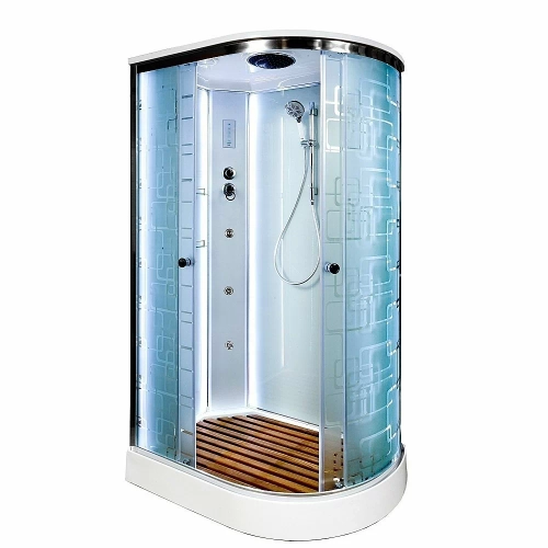 Душевая кабина DTO ЕМ1512 LED с гидромассажем 120х80