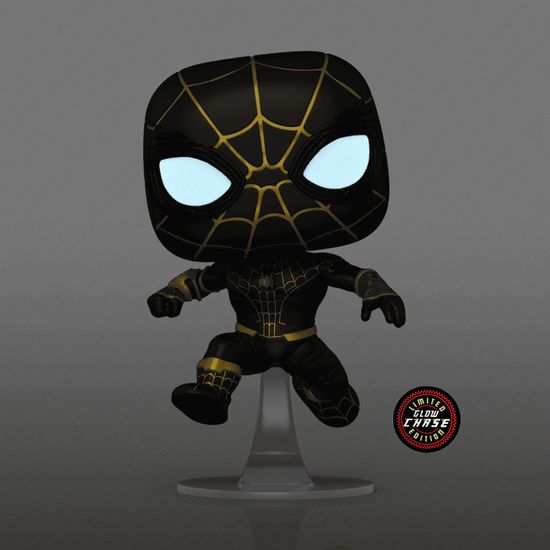 Фигурка Funko POP! Bobble Marvel Spider-Man No Way Home Spider-Man w/(GW)Chase (Exc) (1073) 65038 / Фигурка Фанко ПОП! по мотивам фильмов о Человеке-пауке, Человек-паук ЧЕЙЗ