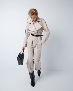 Комбинезон из хлопка Макс Мара светло-бежевый