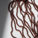 Хрустальные бусины "Марказит" с эффектом иризации, оттенок "Марсала", 4,3*3,5мм, рондель