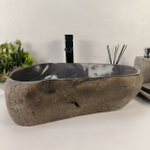 Раковина из речного камня RS-64865 56*41*15 0862
