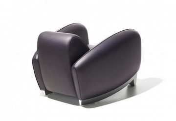 кресло BUGATTI armchair ( кожа) (by Steel Arts)