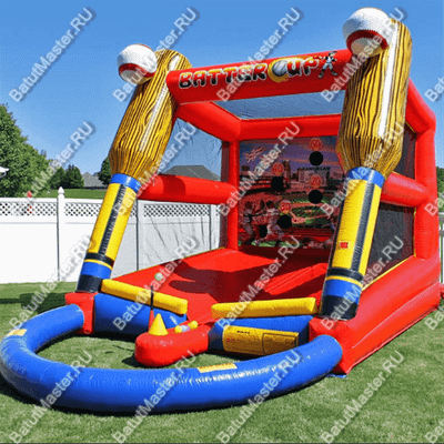 Надувная игра бейсбол «Меткий удар», 4*3*4 м