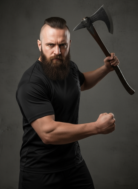 Футболка тренировочная мужская LEGENDA Варяги черная