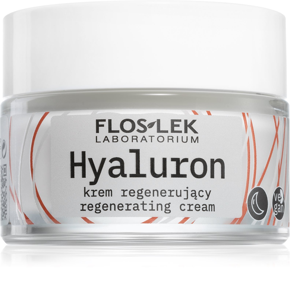 FlosLek Laboratorium Hyaluron - регенерирующий ночной крем /   50  ml  / GTIN 5905043020679