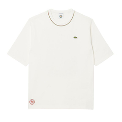 Мужская теннисная футболка Lacoste Roland-Garros Edition Jersey - белый