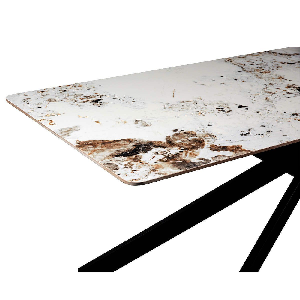 Стол керамический LA ALTA MERLIN Pandora 2 200*80*76, каркас черный