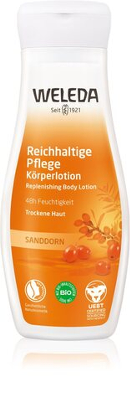 Weleda Sea Buckthorn Rakytník - бодрящее молочко для тела /   200  ml  / GTIN 4001638529389