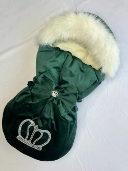 Конверт на выписку новорождённому зимний