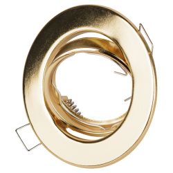 Светильник встраиваемый штампованный ЭРА ST2A GD под лампу MR16 GU5.3 поворотный золото | Штампованные встраиваемые светильники