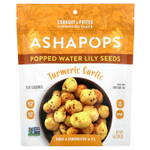 AshaPops, Popped Water Lily Seeds, куркума и чеснок, 28 г (1 унция)