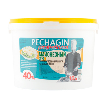 Соус майонезный Печагин 40% Professional 10 л/9,6 кг