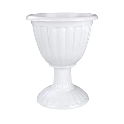 Вазон Жасмин 12л на высокой ножке белый