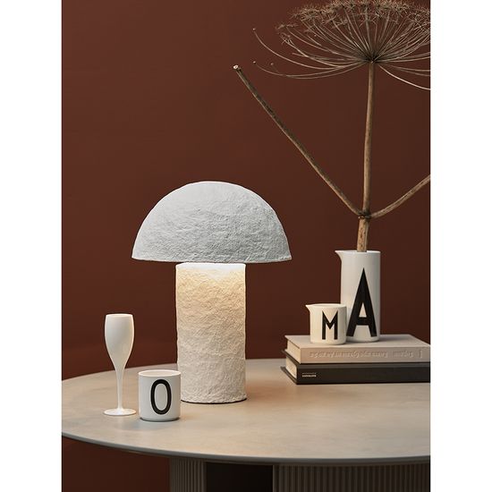 Лампа настольная texture sleek, D32x42 см, белая